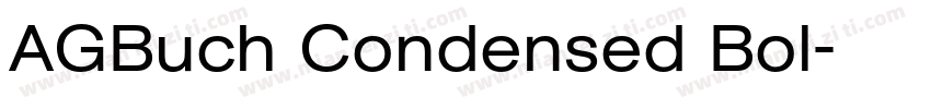 AGBuch Condensed Bol字体转换